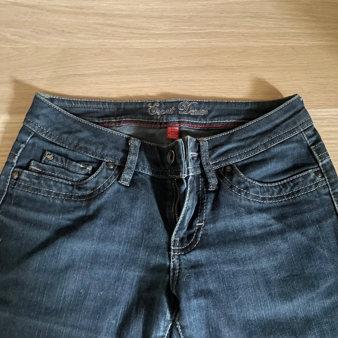 Mörkblå bootcut jeans Esprit Denim - 2