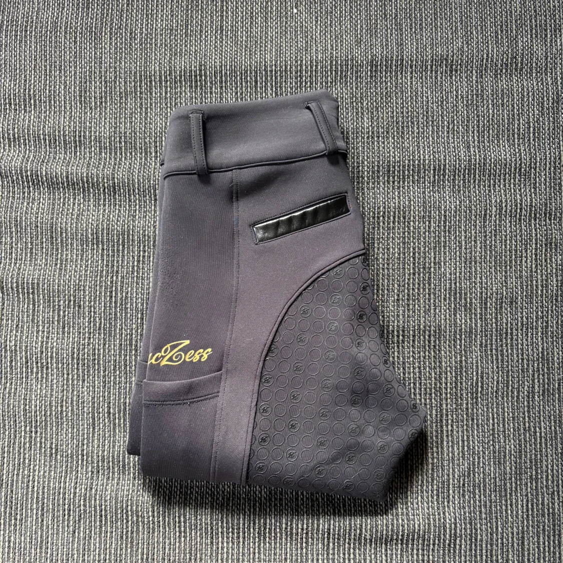 Ridbyxor/tights Zaczess guld svart