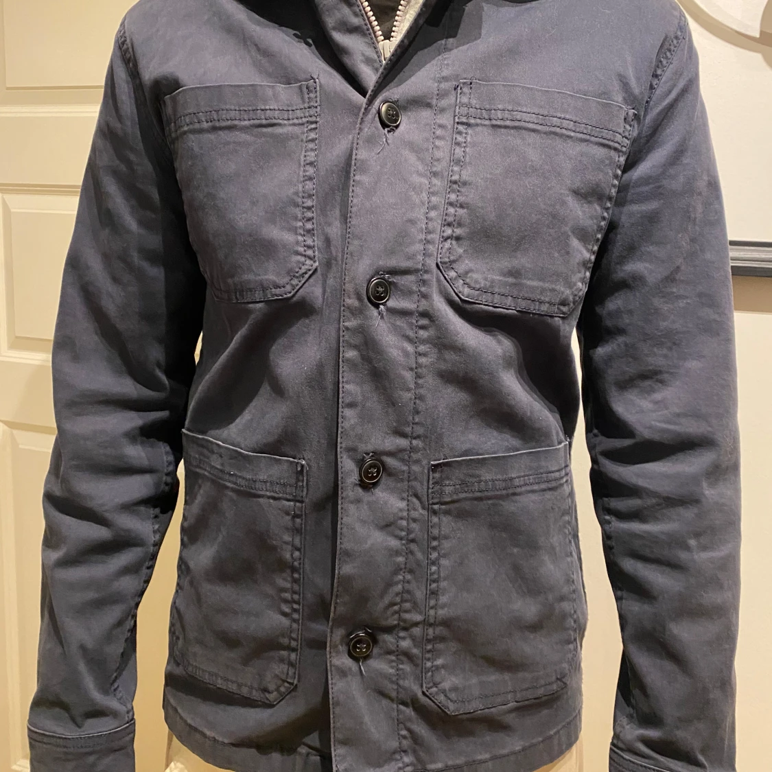 Blå overshirt med knappar - 1