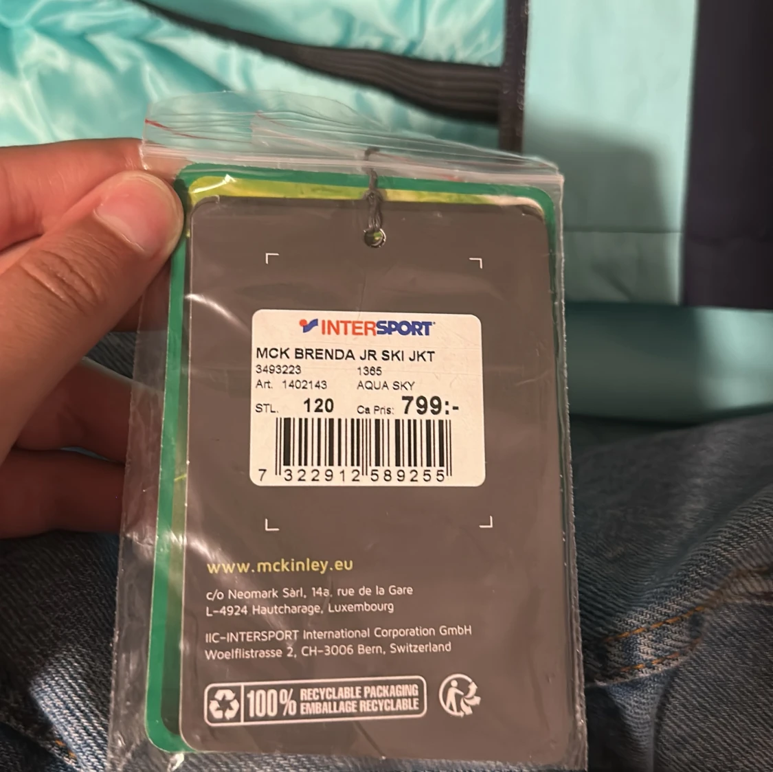 Turkos McKinley skidjacka strl 120 - 3