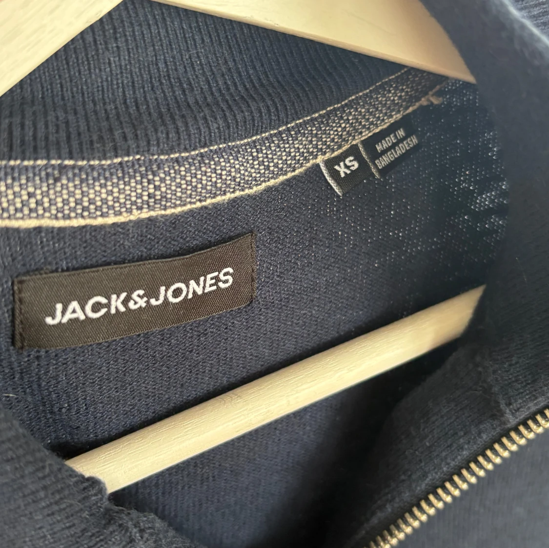 Mörkblå half zip tröja Jack & Jones XS - 2