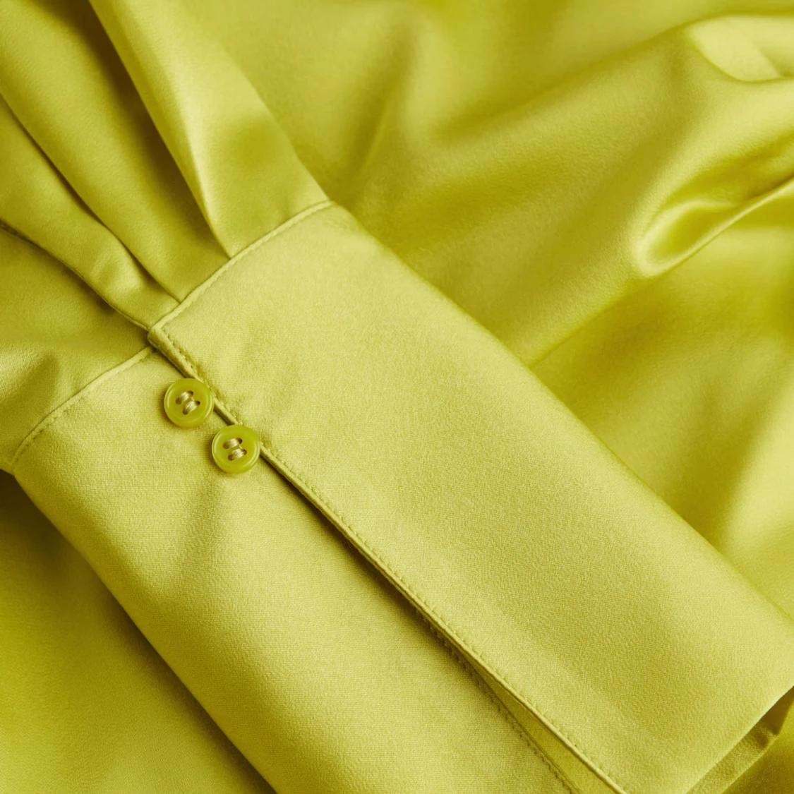 Ljusgrön omlottklänning med knyt - 2