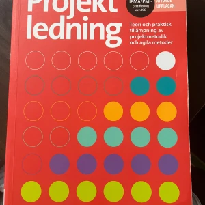 Projektledning - Boken är i mycket bra skick. Produktinformation  Språk: Svenska Förlag: Sanoma utbildning Upplaga: 8 Utgiven: 2021-01-08 ISBN: 9789152360804 Sidantal: 560