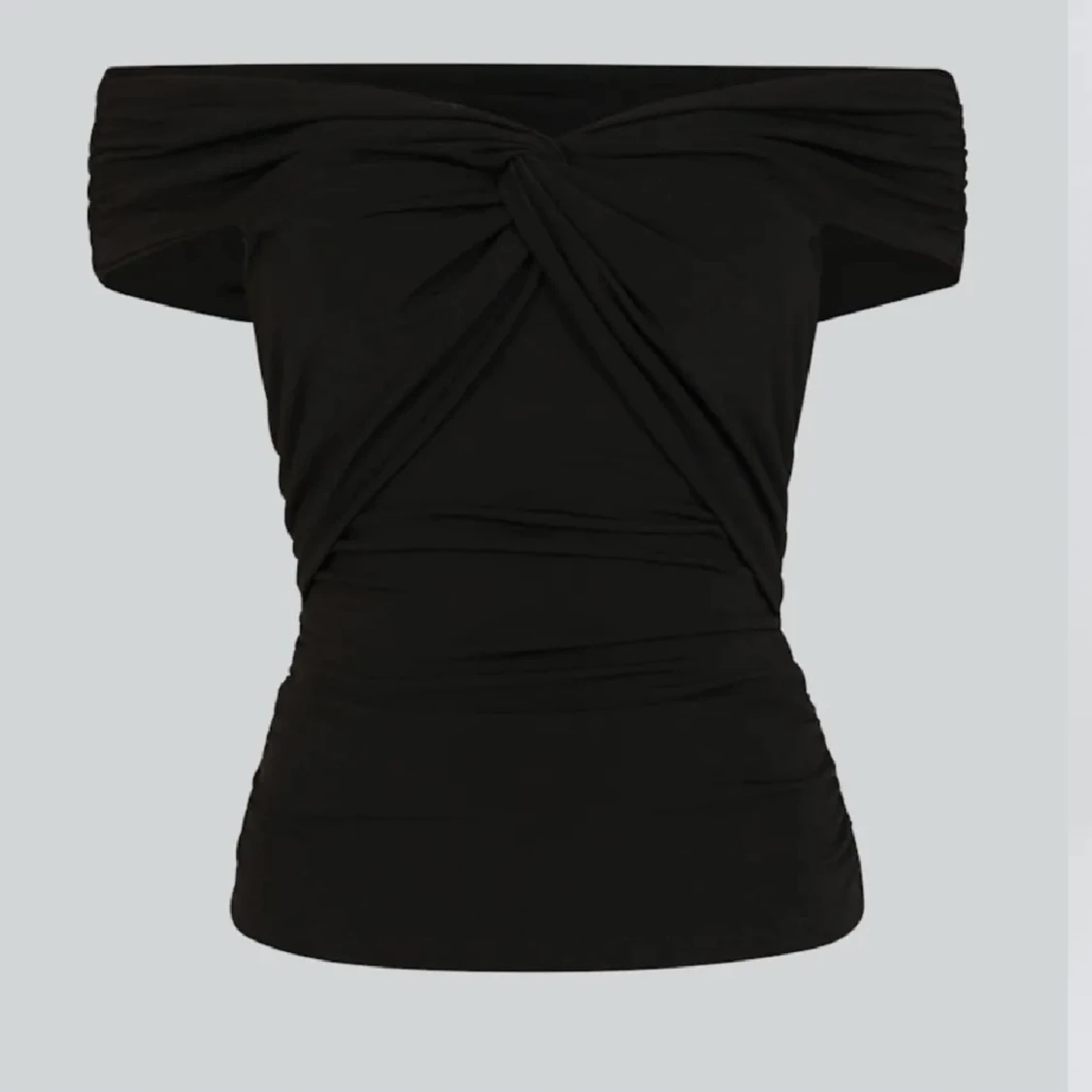 Svart offshoulder topp str S - 2