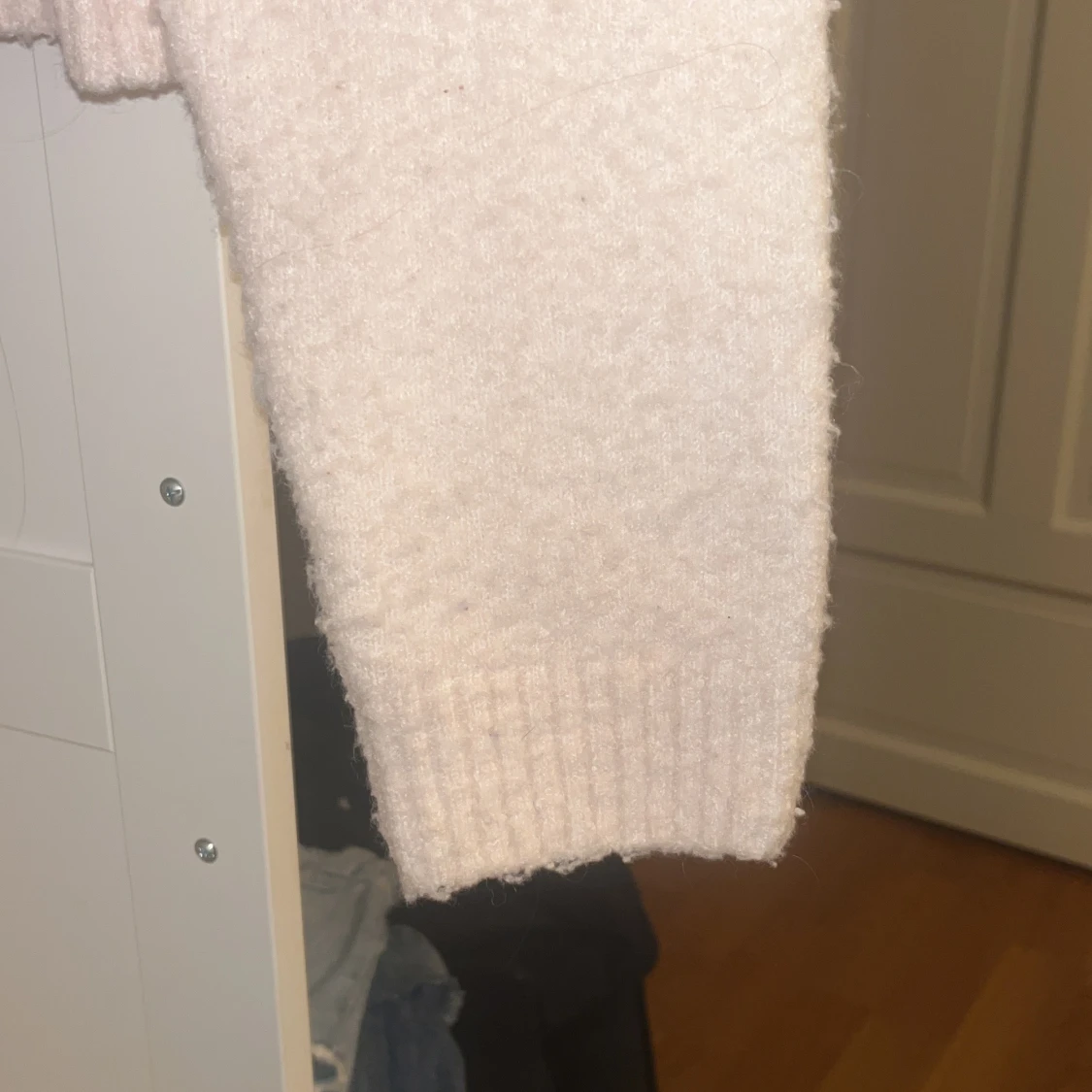 Ljusrosa  stickad tröja från H&M XS - 3