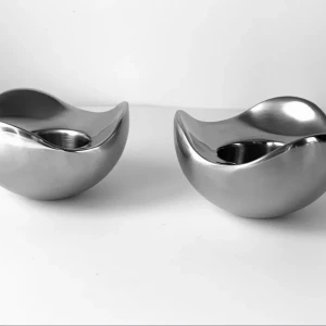 Georg Jensen Bloom Tea light set of 2 - Stearinljus koppar/hållare från det danska märket Georg Jensen. 