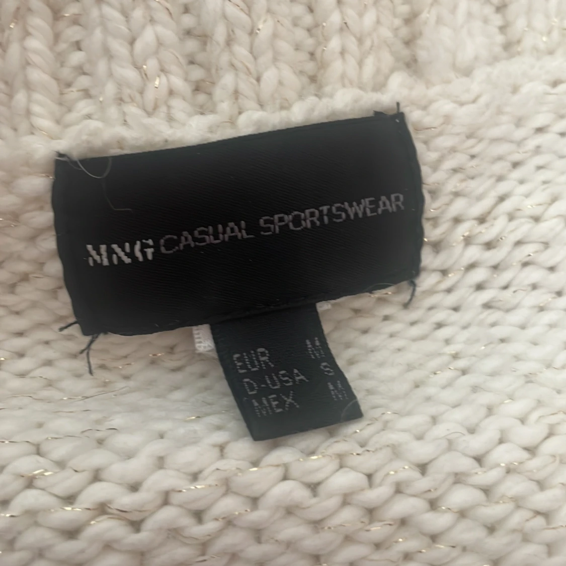 Beige stickad kofta  - 3