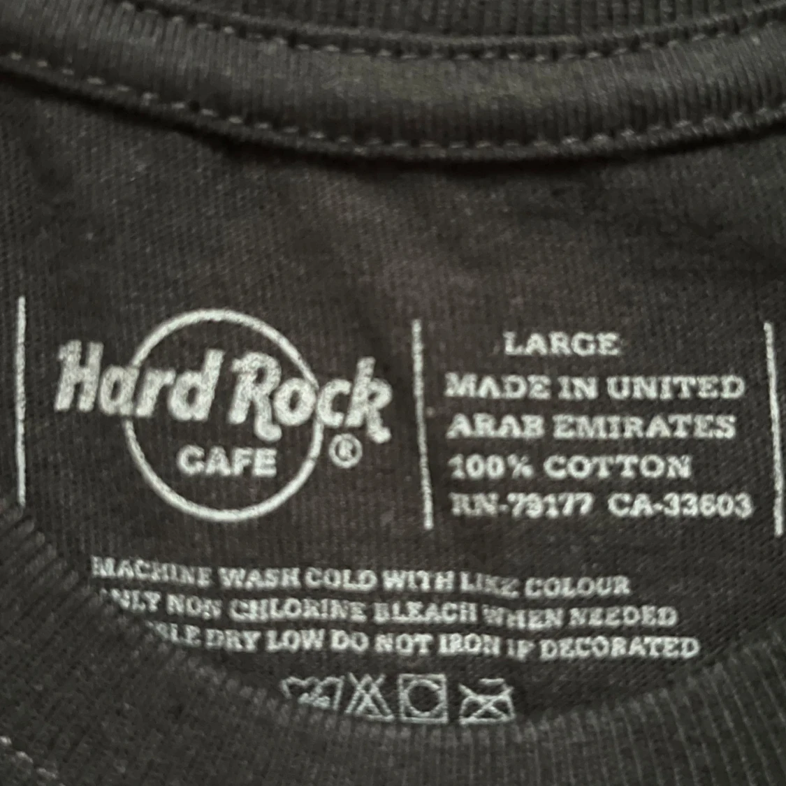 Hard Rock Cafe svart t-shirt Stockholm - 4