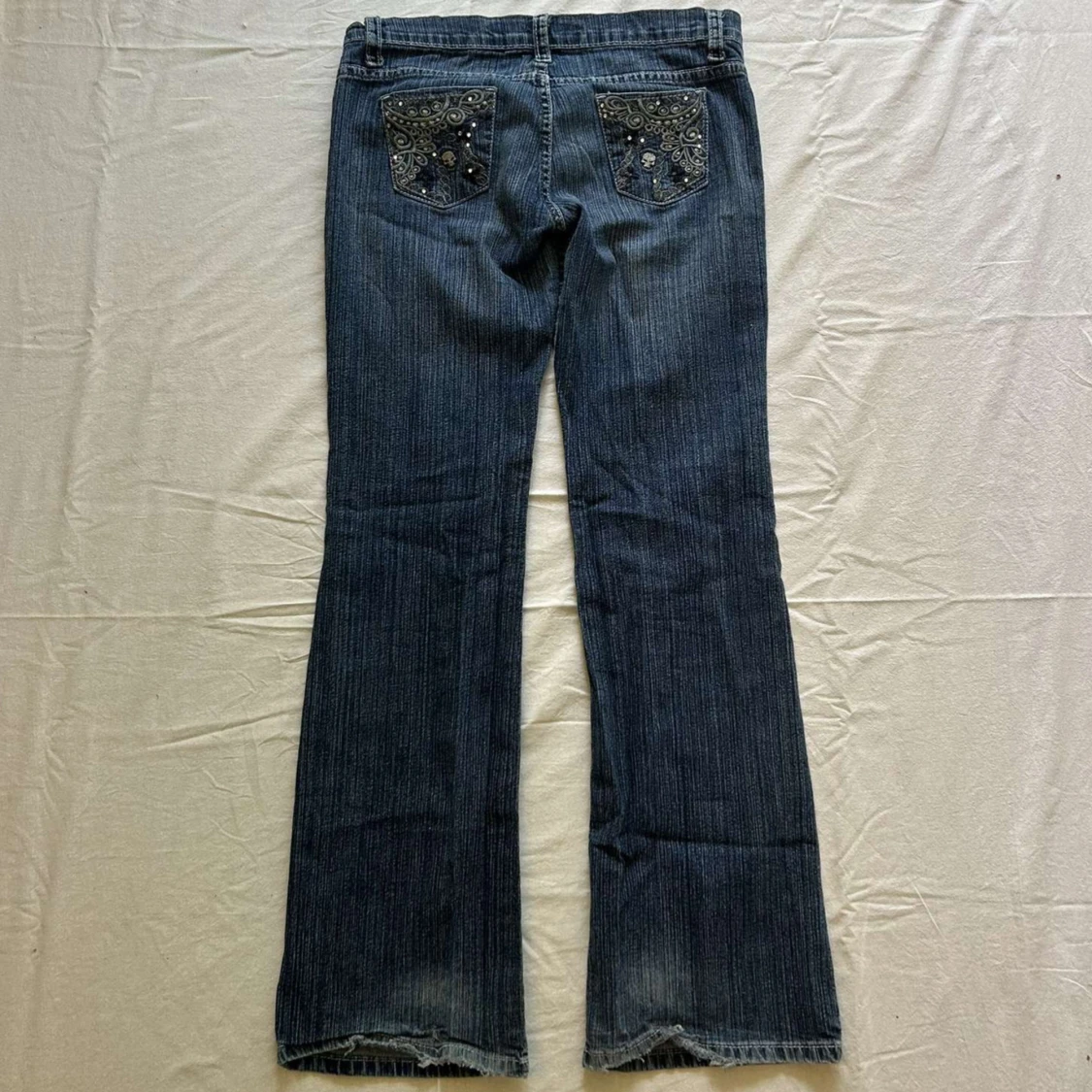 Lågmidjade bootcut jeans - 3