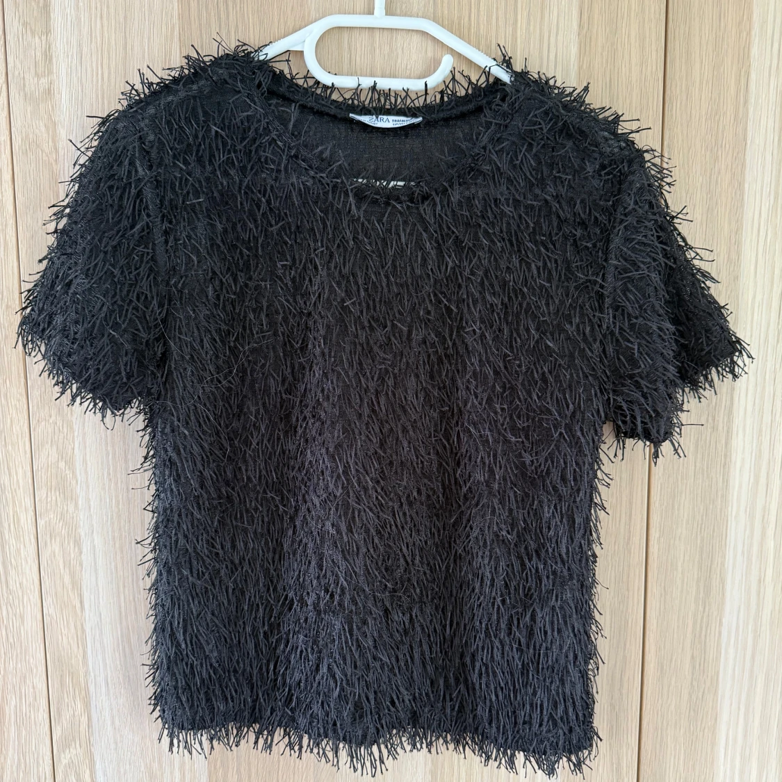 Svart fransig topp från Zara Trafaluc