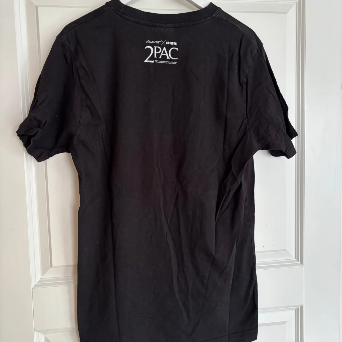 Svart Tupac t-shirt med tryck - 1