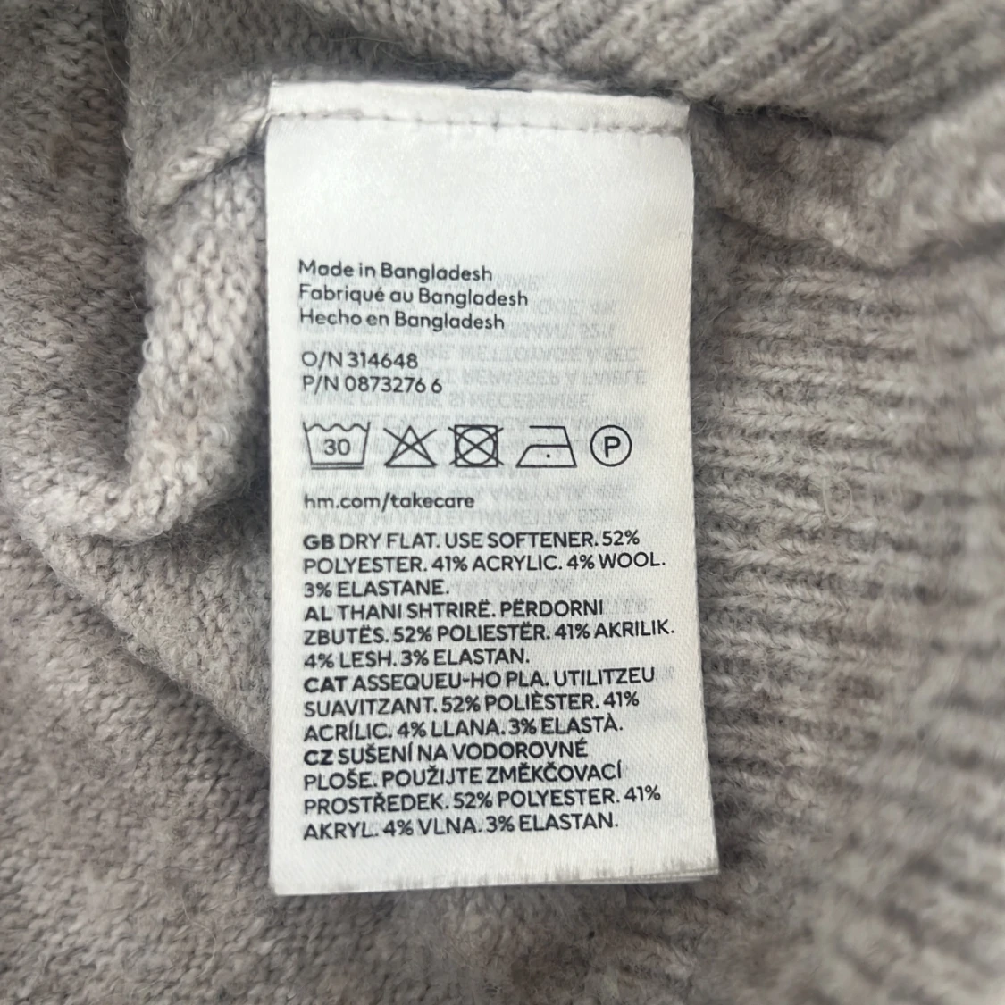 Beige offshoulder stickad tröja - 4