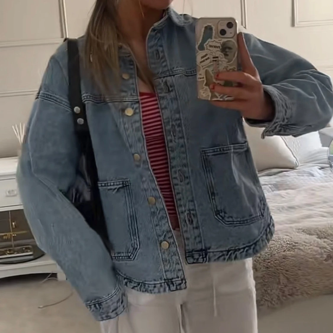 Ljusblå jeansjacka - 2