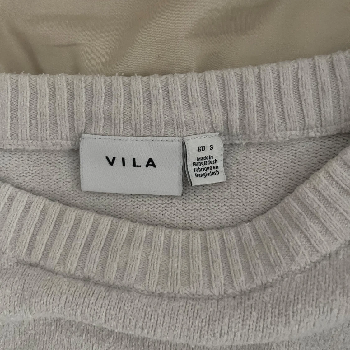 Vit stickad tröja från VILA - 1