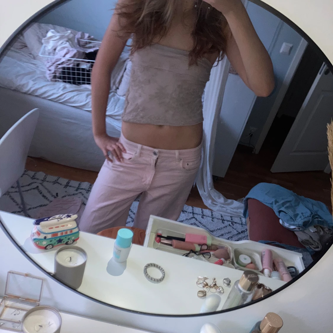 Rosa spets tubtopp - 2