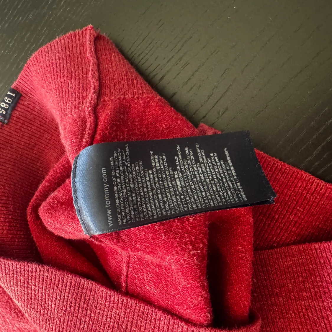 Röd stickad tröja från Hilfiger Denim - 2