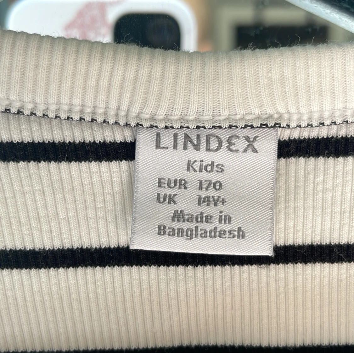 Randig croppad linnetopp från Lindex - 1