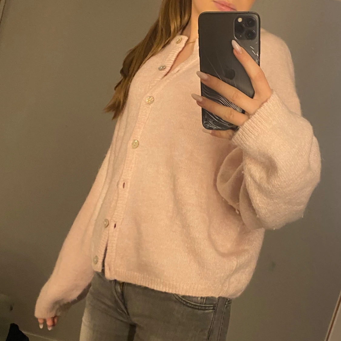 Ljusrosa kofta ❤️ - 1