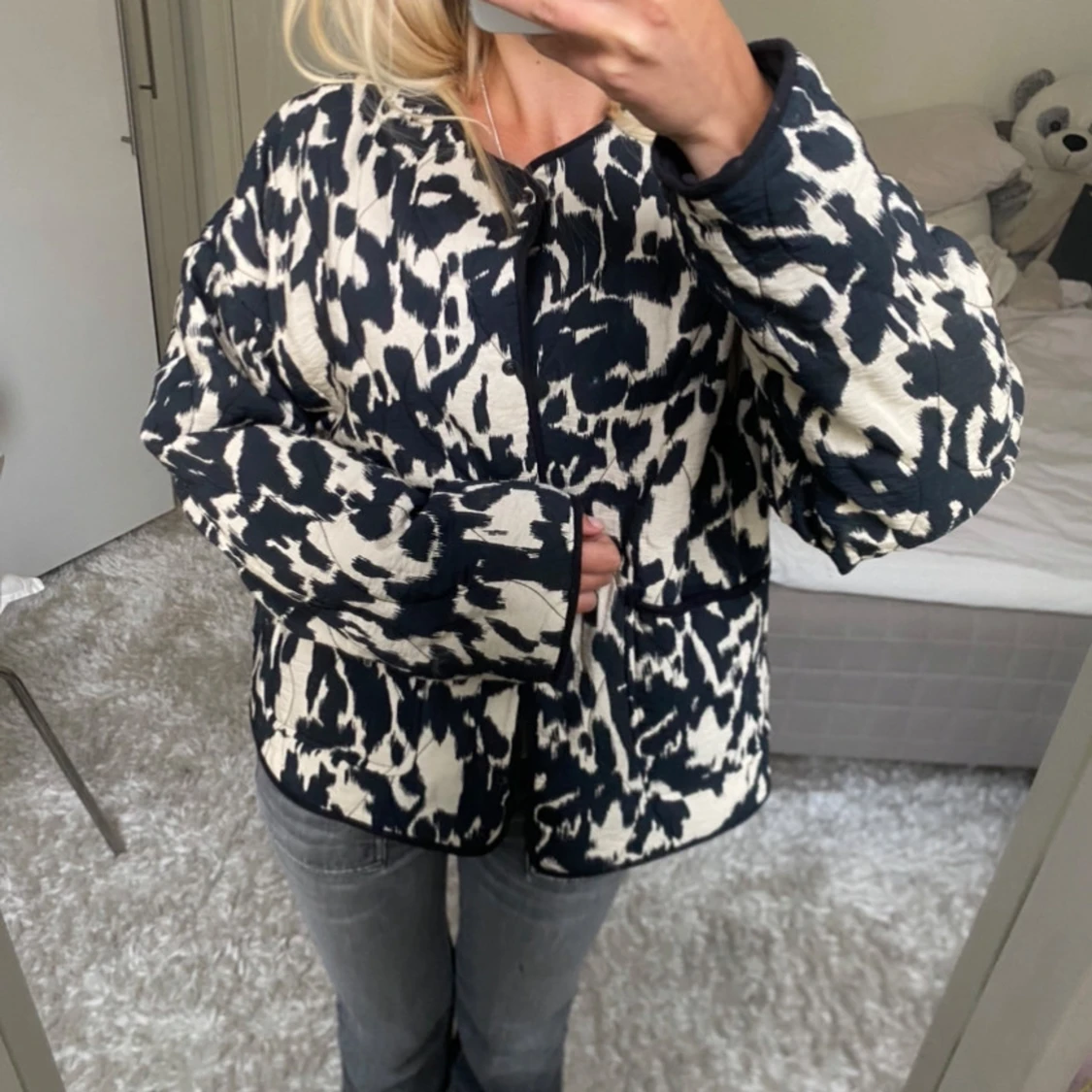 Mönstrad zara jacka - 2