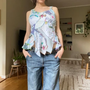 Unik topp - Cool unik patchwork topp🌺