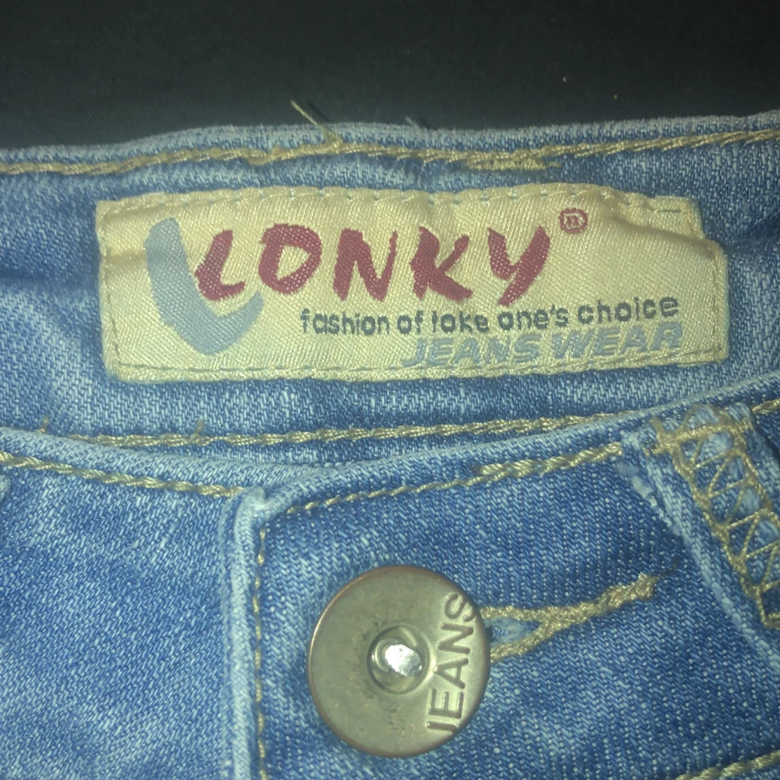 Mini volang jeans kjol - 2