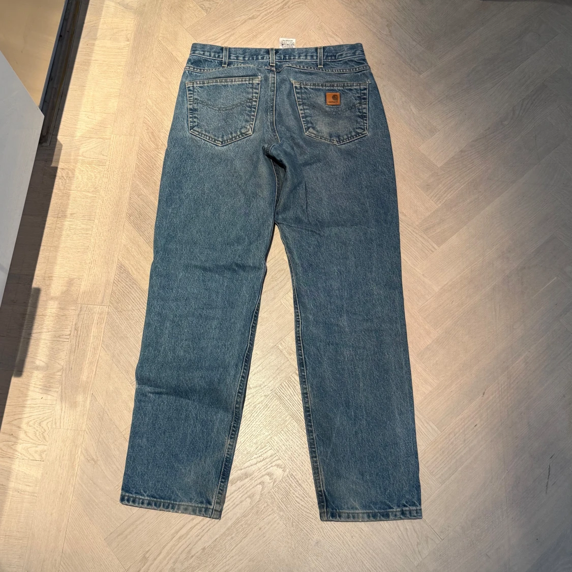 Mörkblå Carhartt Jeans - 1