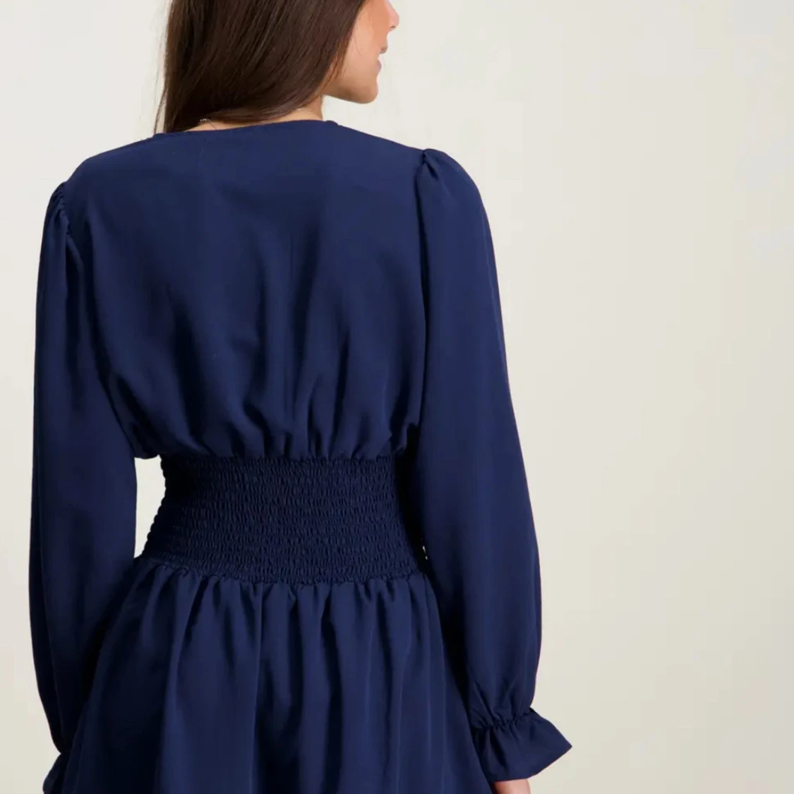 Marinblå klänning - 1