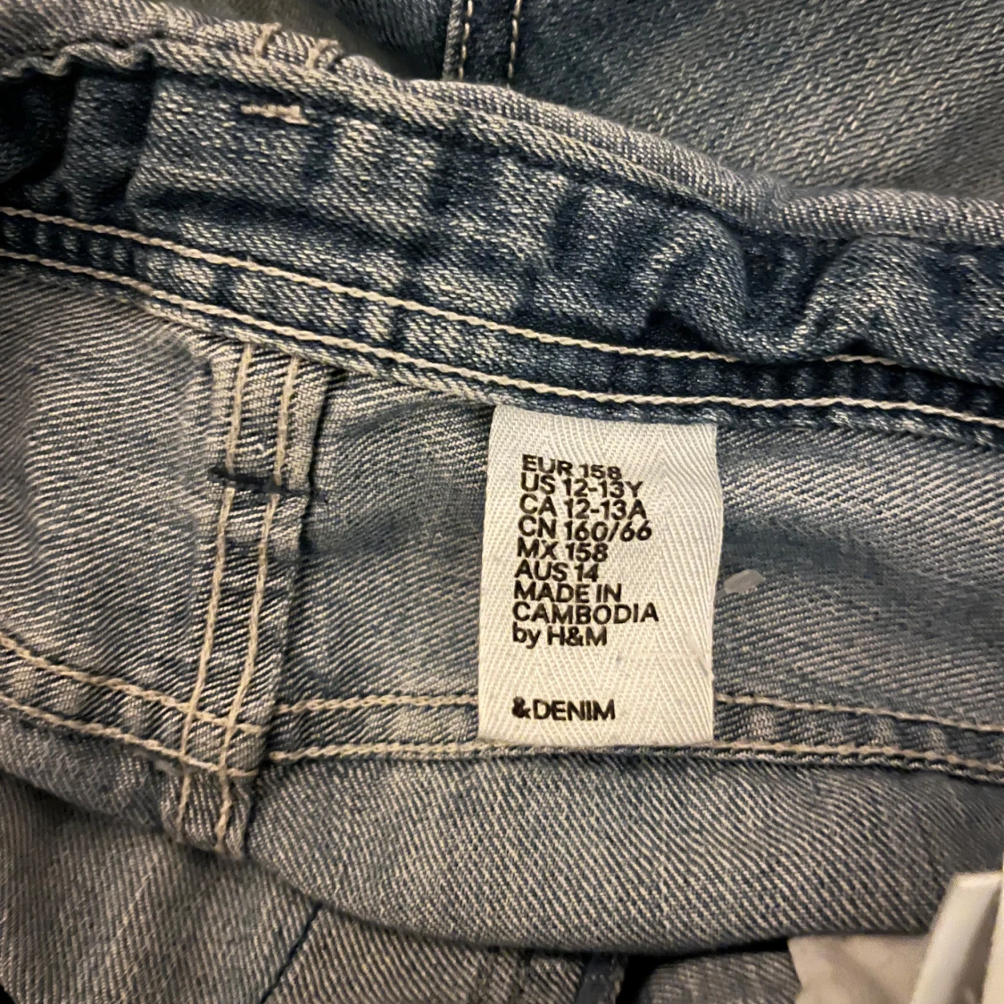 Jeansshorts hängselshorts från H&M - 2