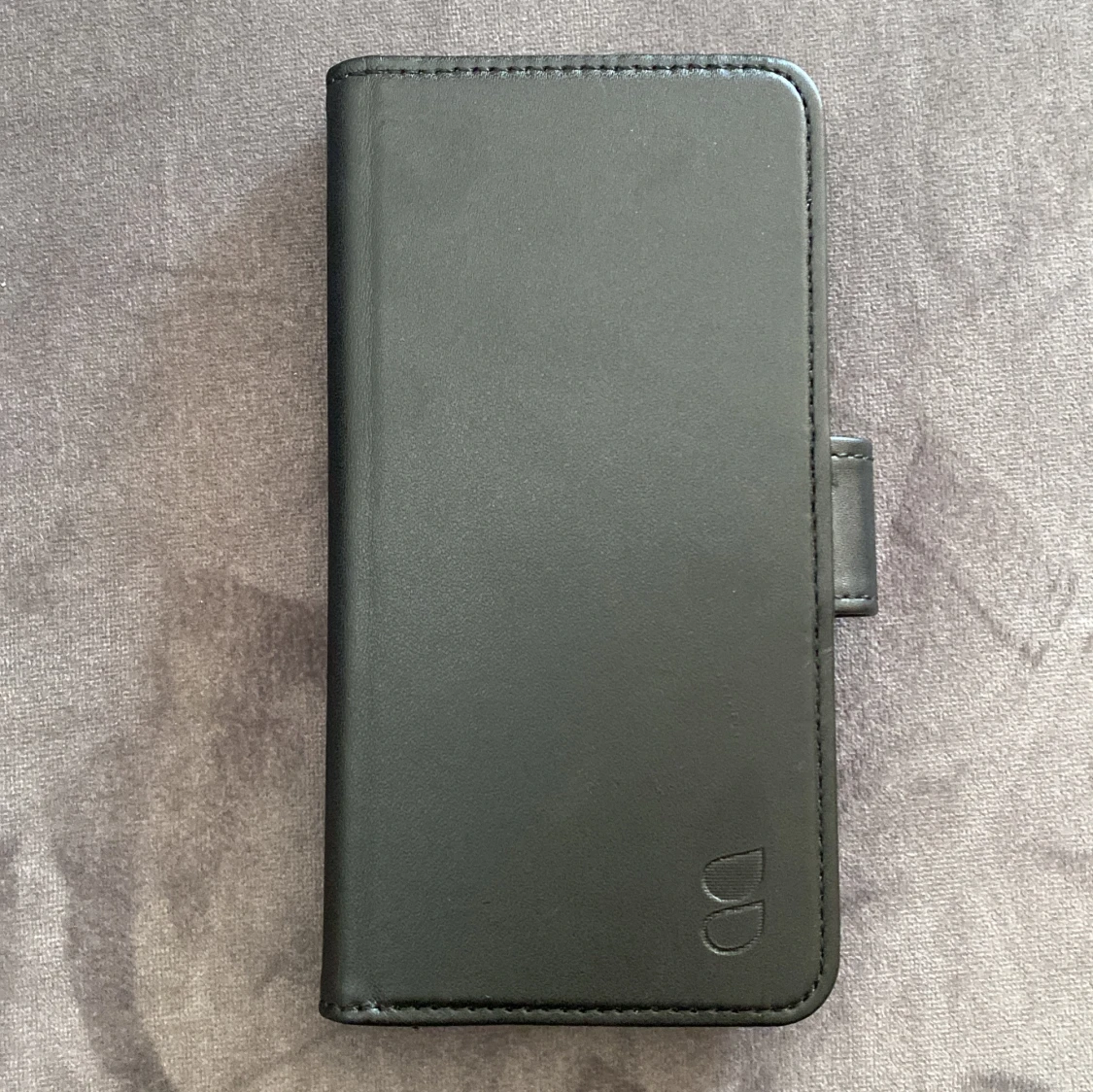 Svart plånboksfodral i skinn - 1