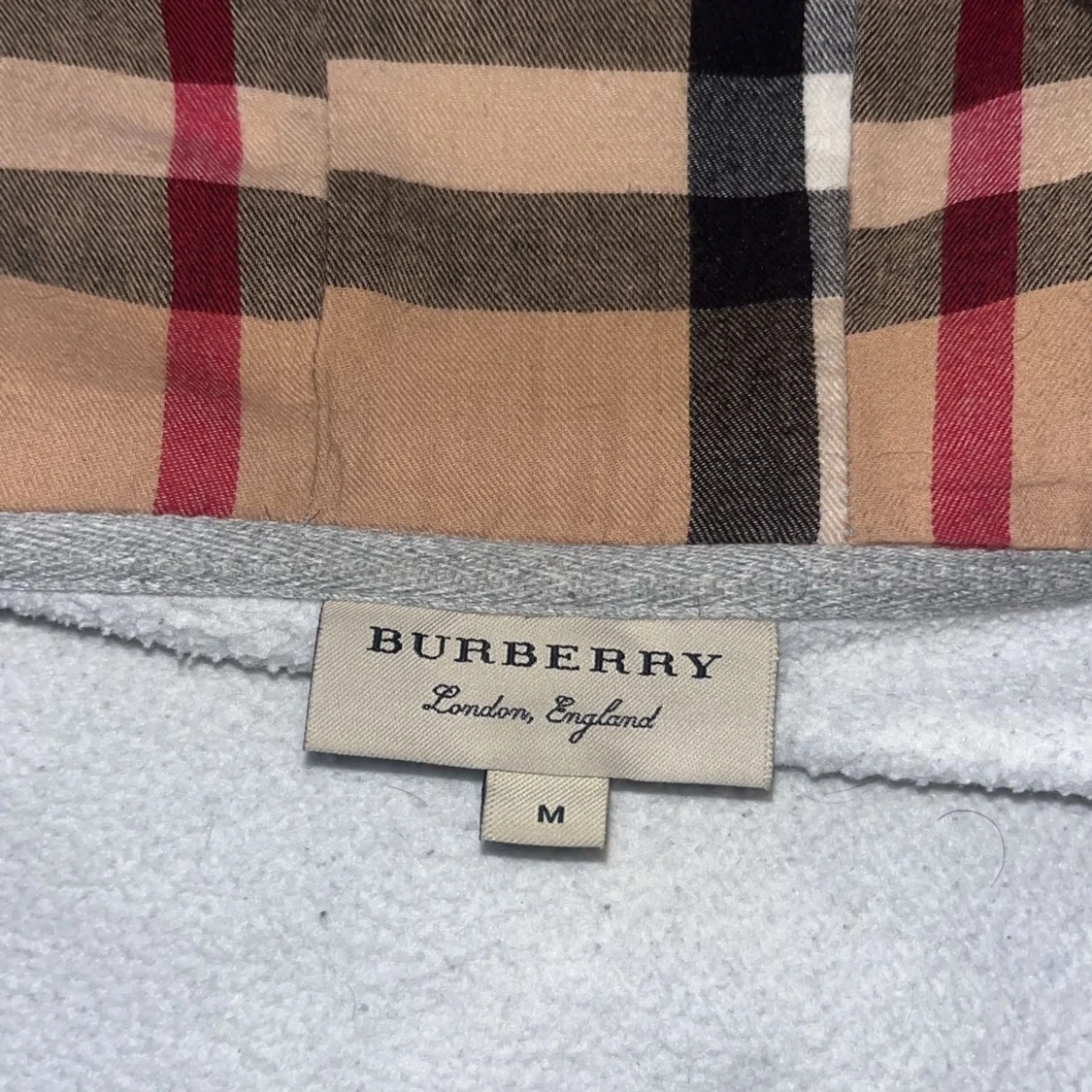 Grå hoodiejacka från Burberry M - 1