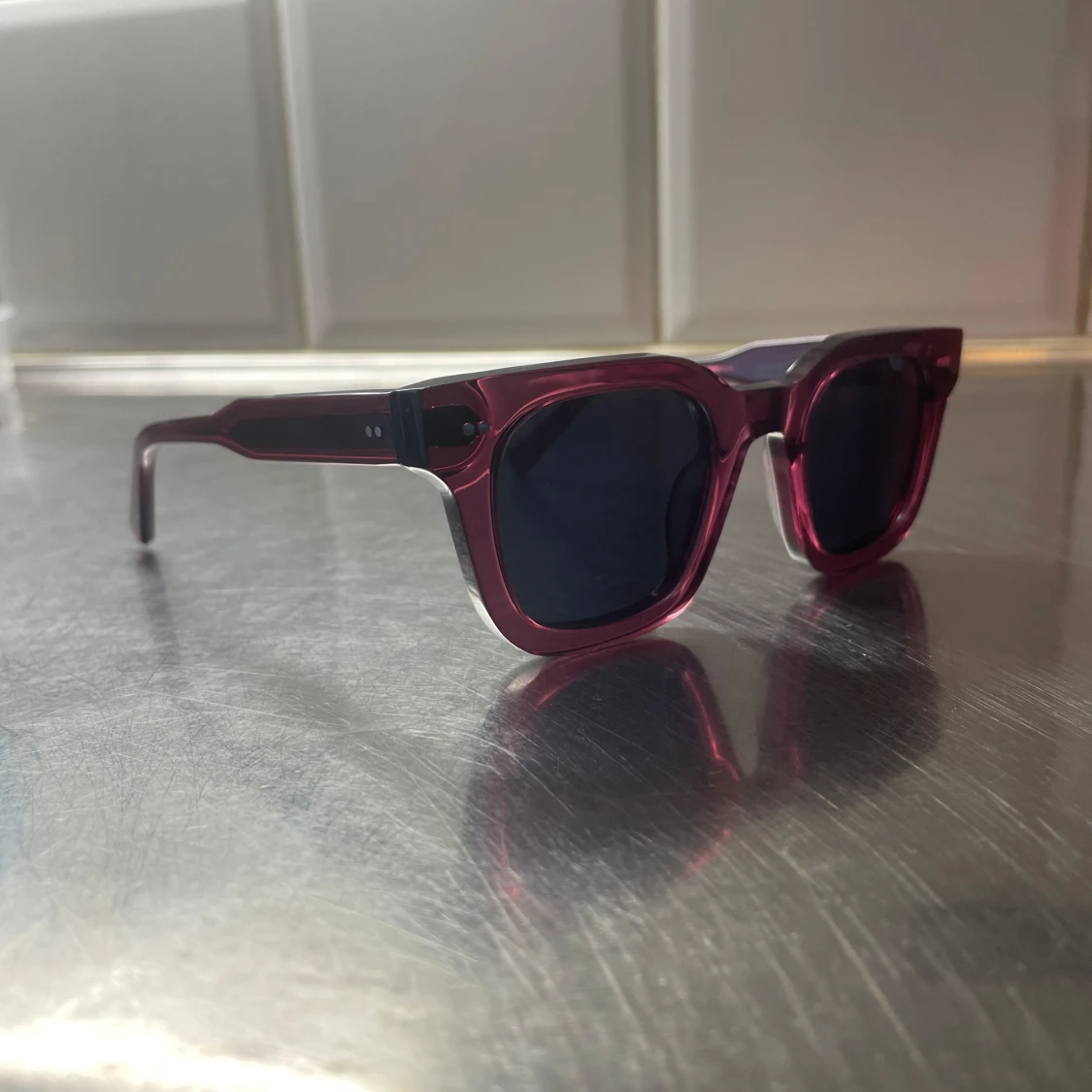 Vin röda solglasögon All Cap One - 2