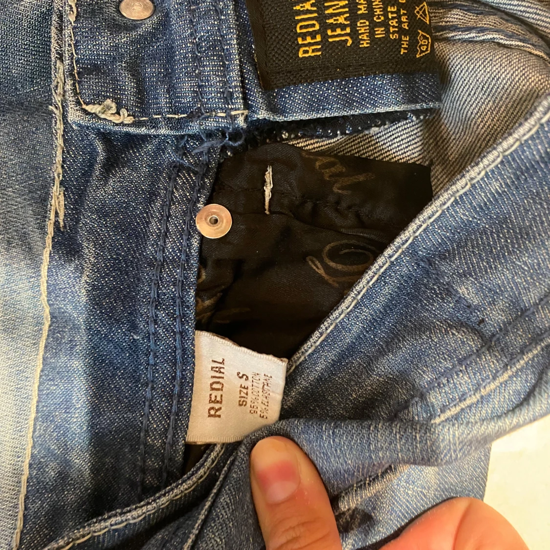 Blå bootcut jeans från Redial, S - 1