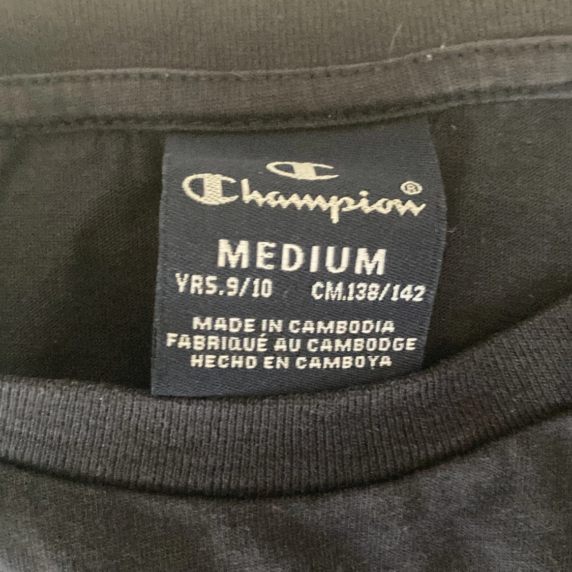 Mörkblå Champion t-shirt i bomull - 2