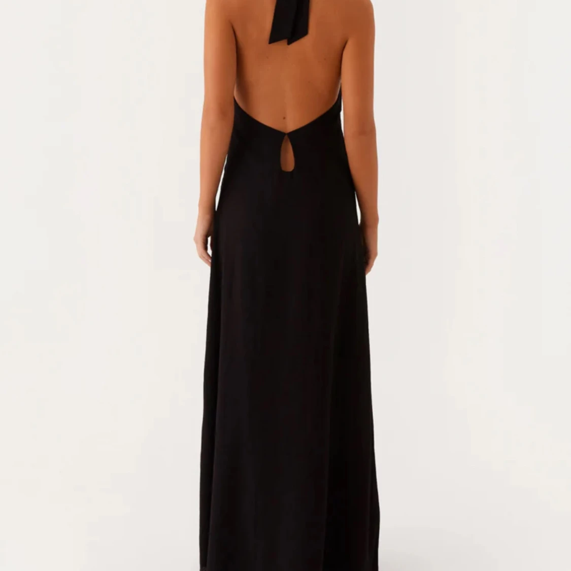 Svart maxi klänning - 2