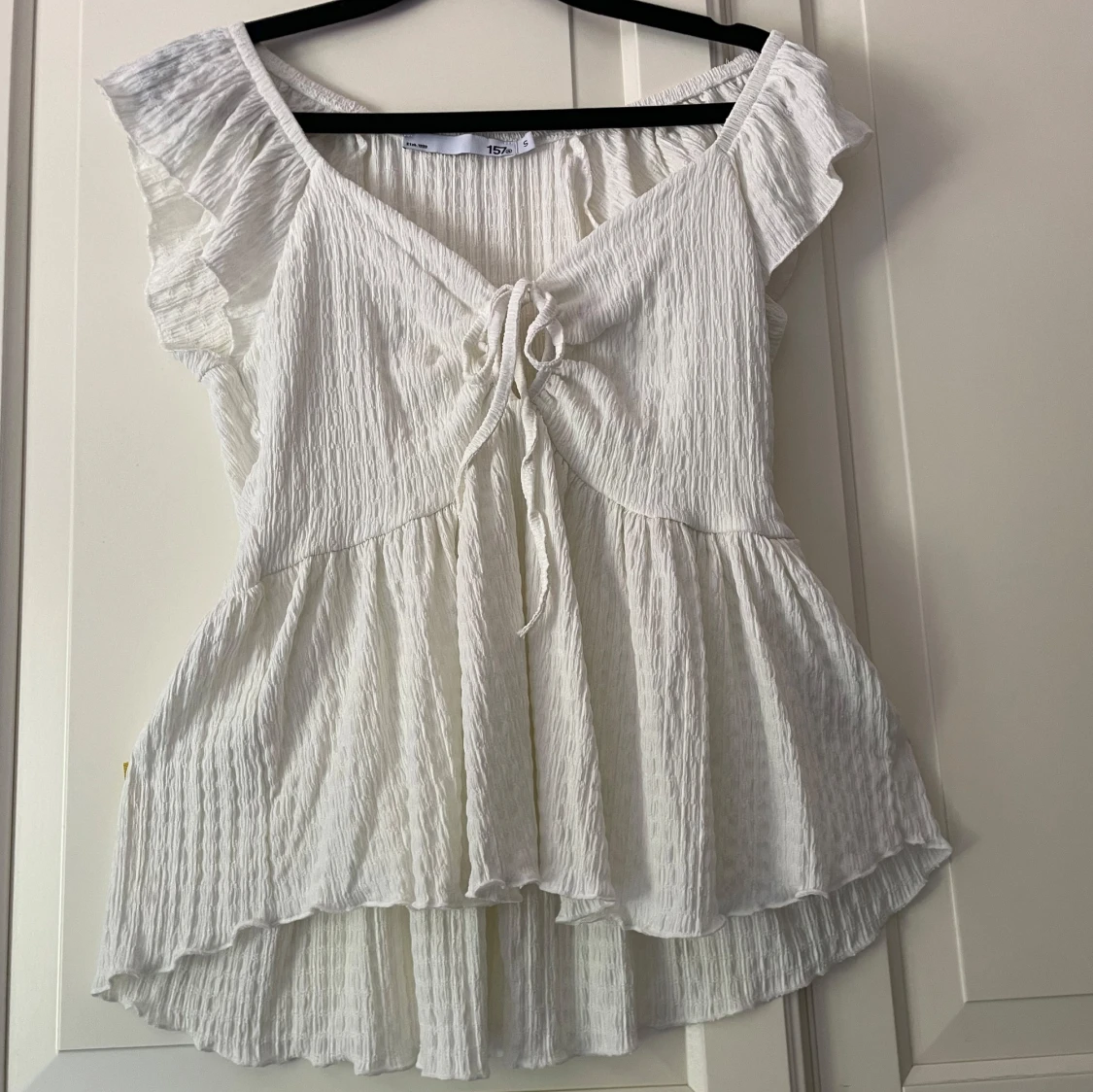 Vit volangblus fråg Lager 157