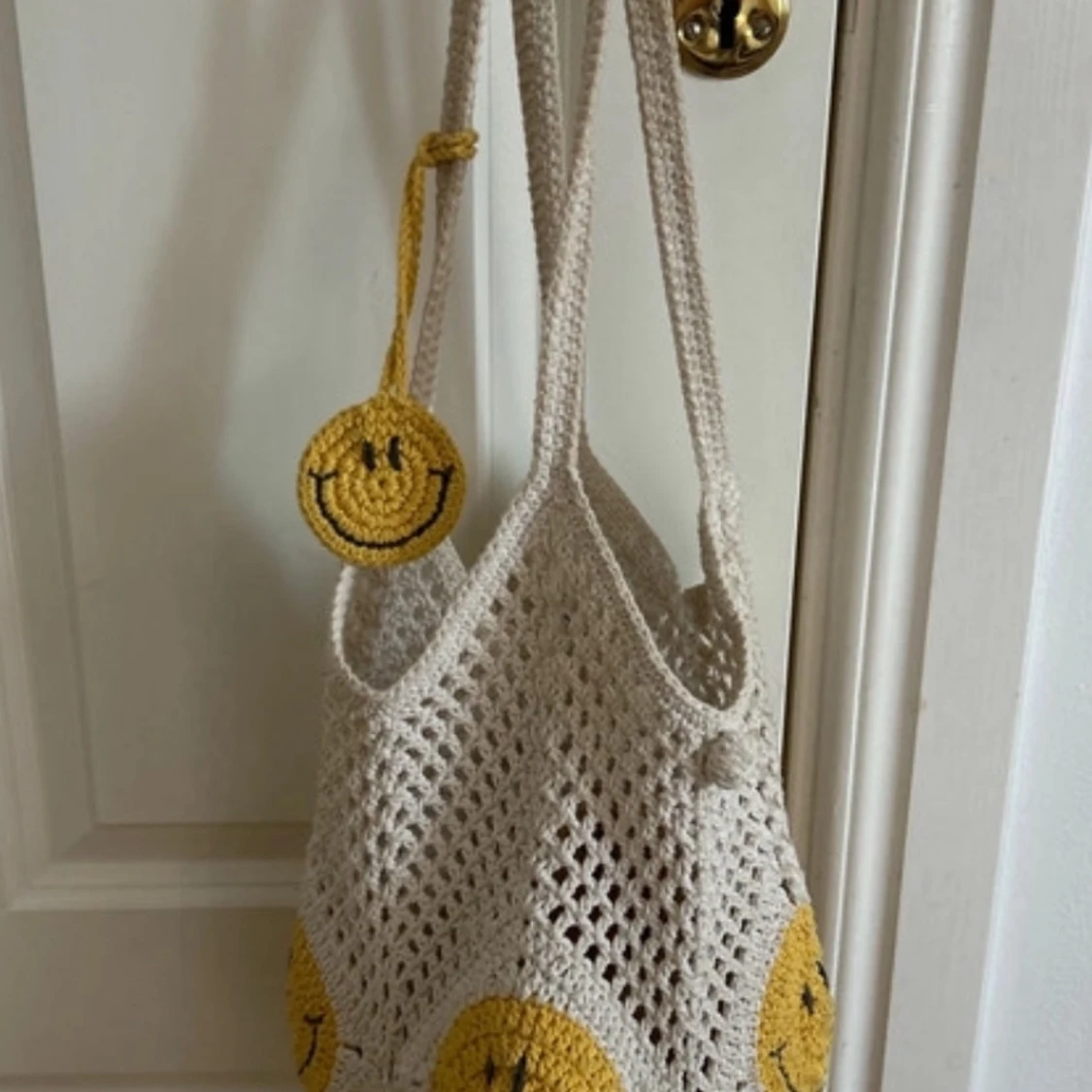 Handgjord väska från Thailand med smileys