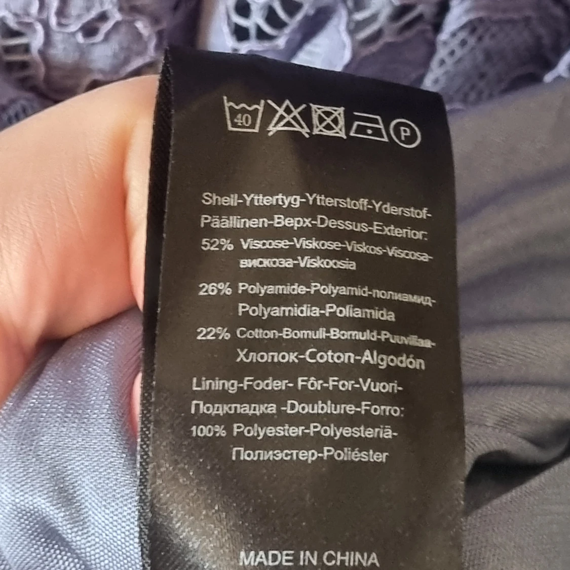 Blå spetsklänning från Ellos - 4