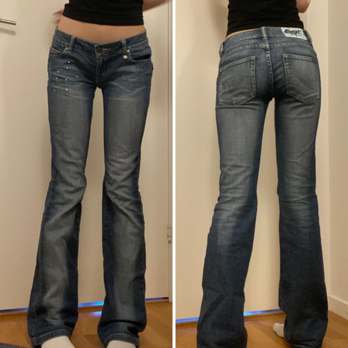 Lågmidjade jeans