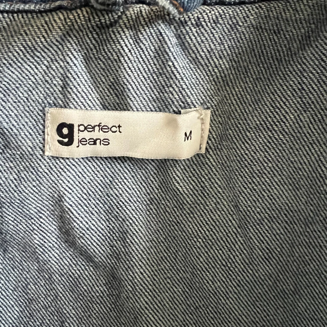 Croppad jeansjacka  - 2