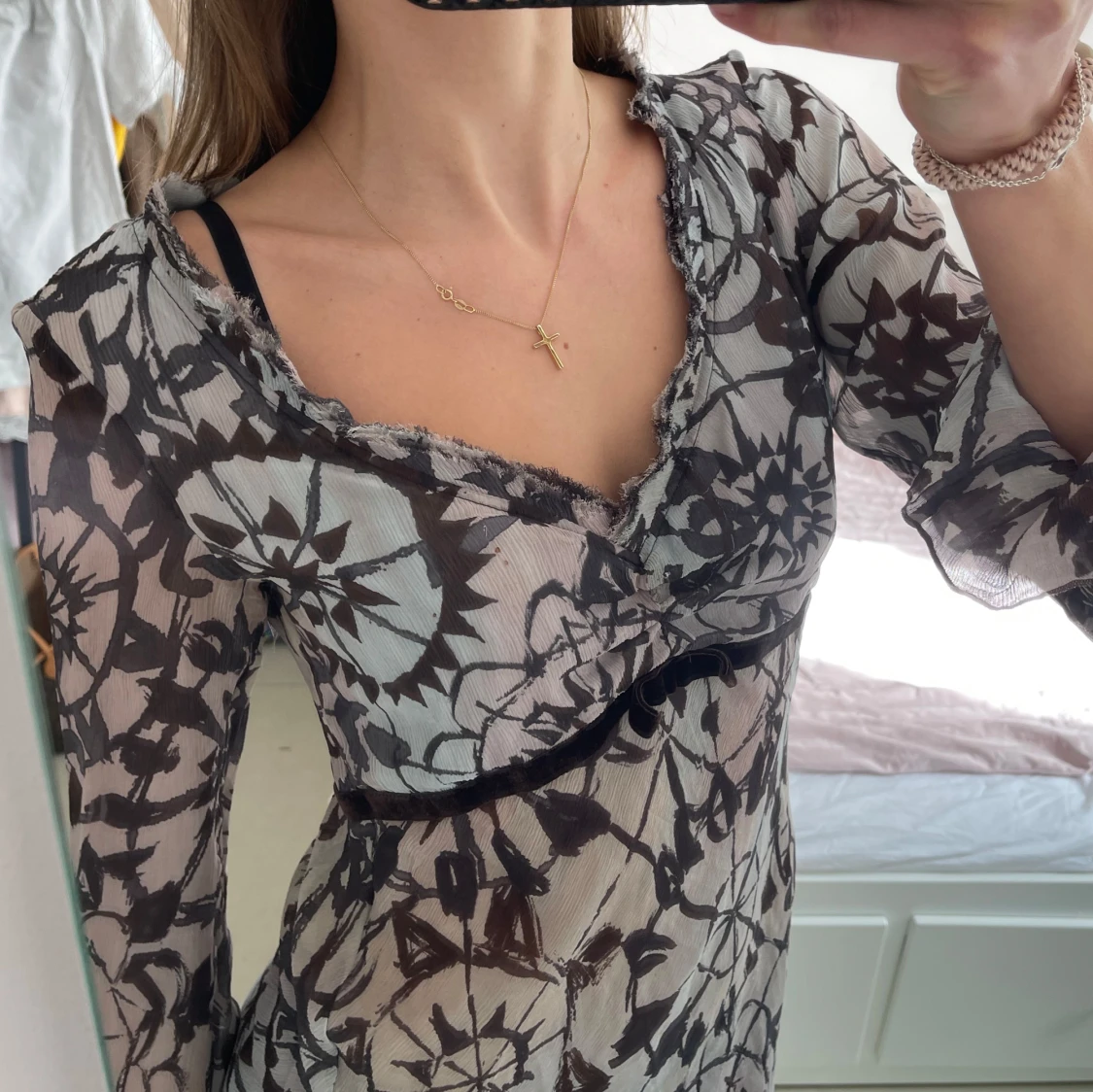 Vintage sheer top - 4