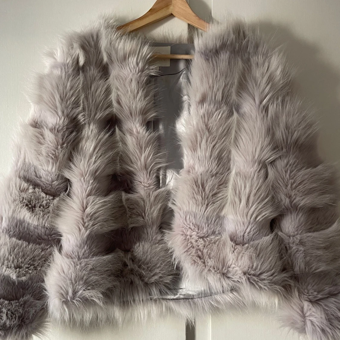 Fluffig pälsjacka - 2