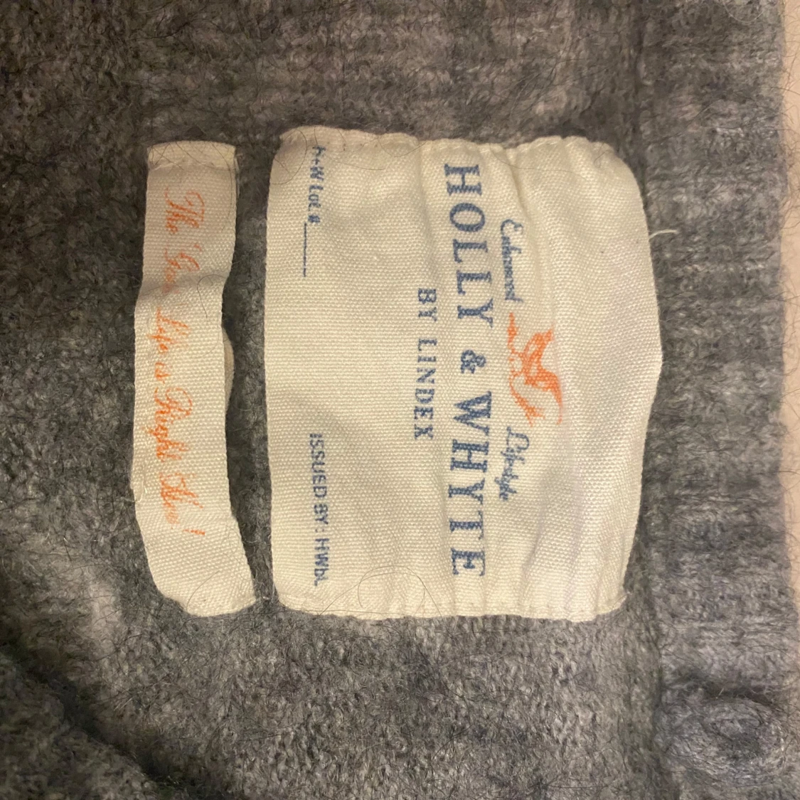 Grå bomulls tröja med vita prickar - 1