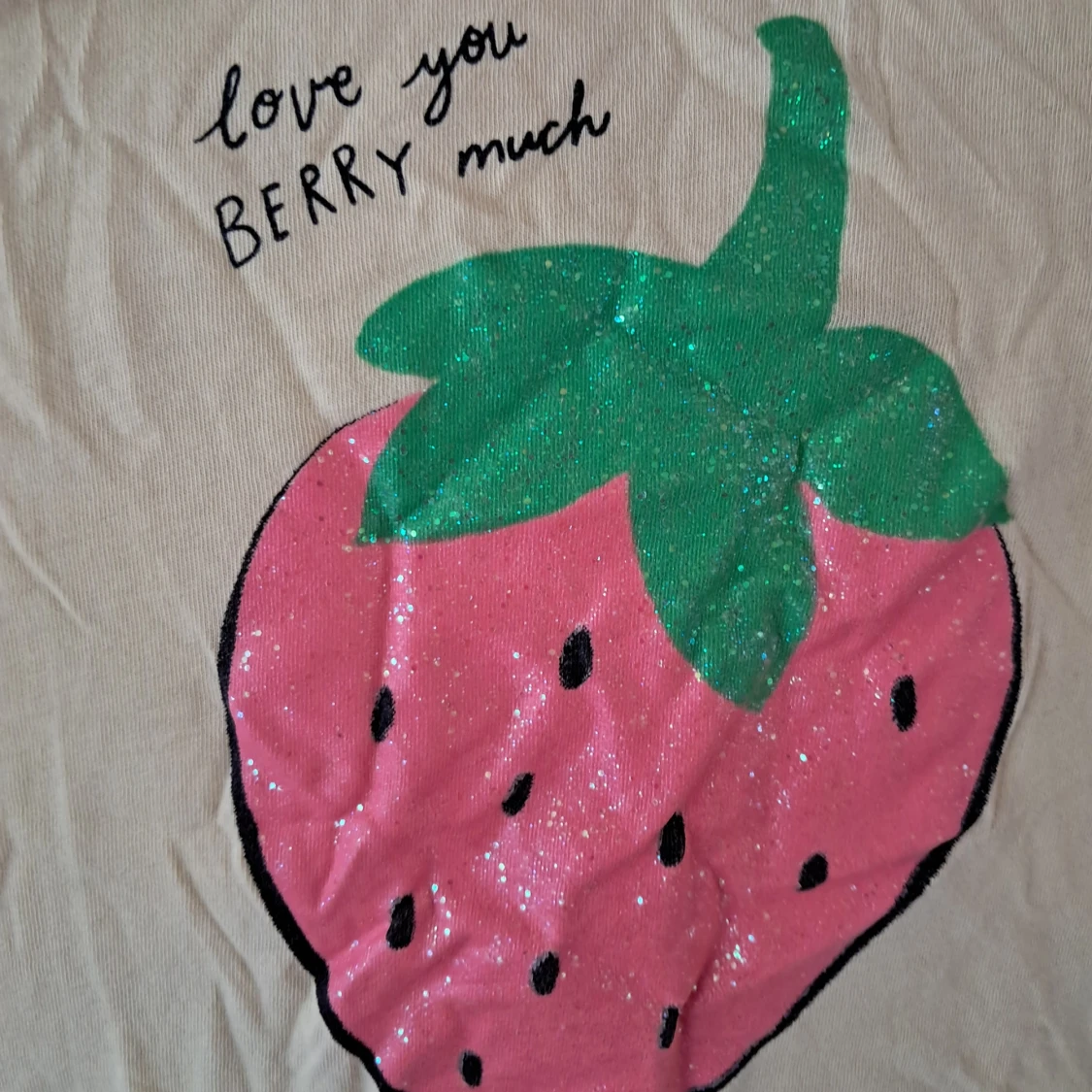 Gul ärmlös topp med jordgubbstryck H&M (barn) - 1