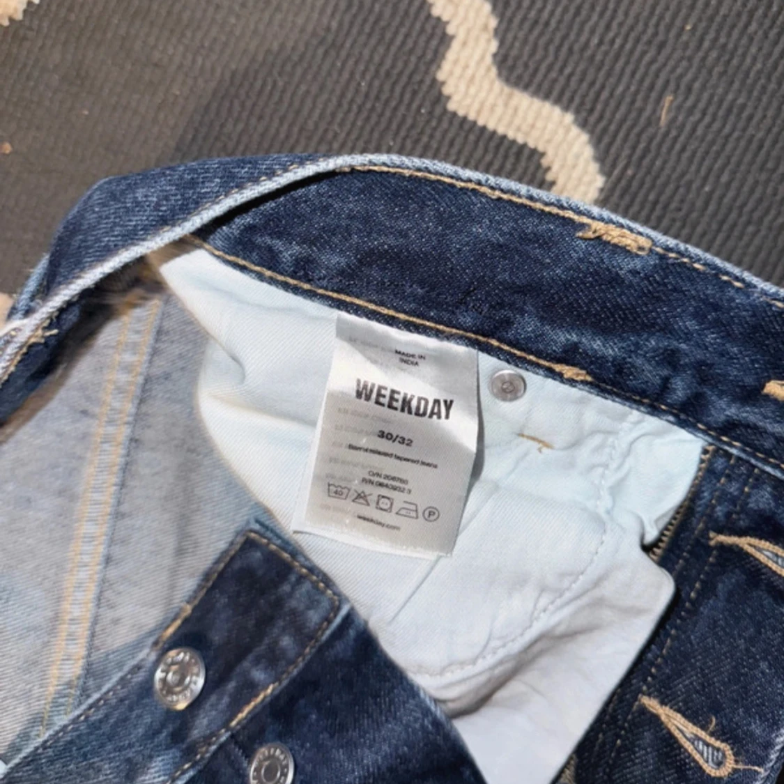 Weekday Barrel jeans blå 30/32 - 1