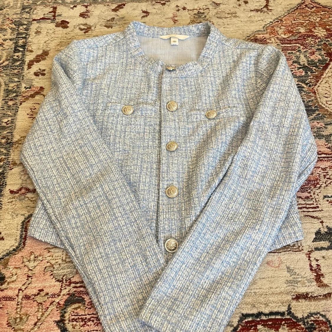 Blåvit cardigan jacka från H&M