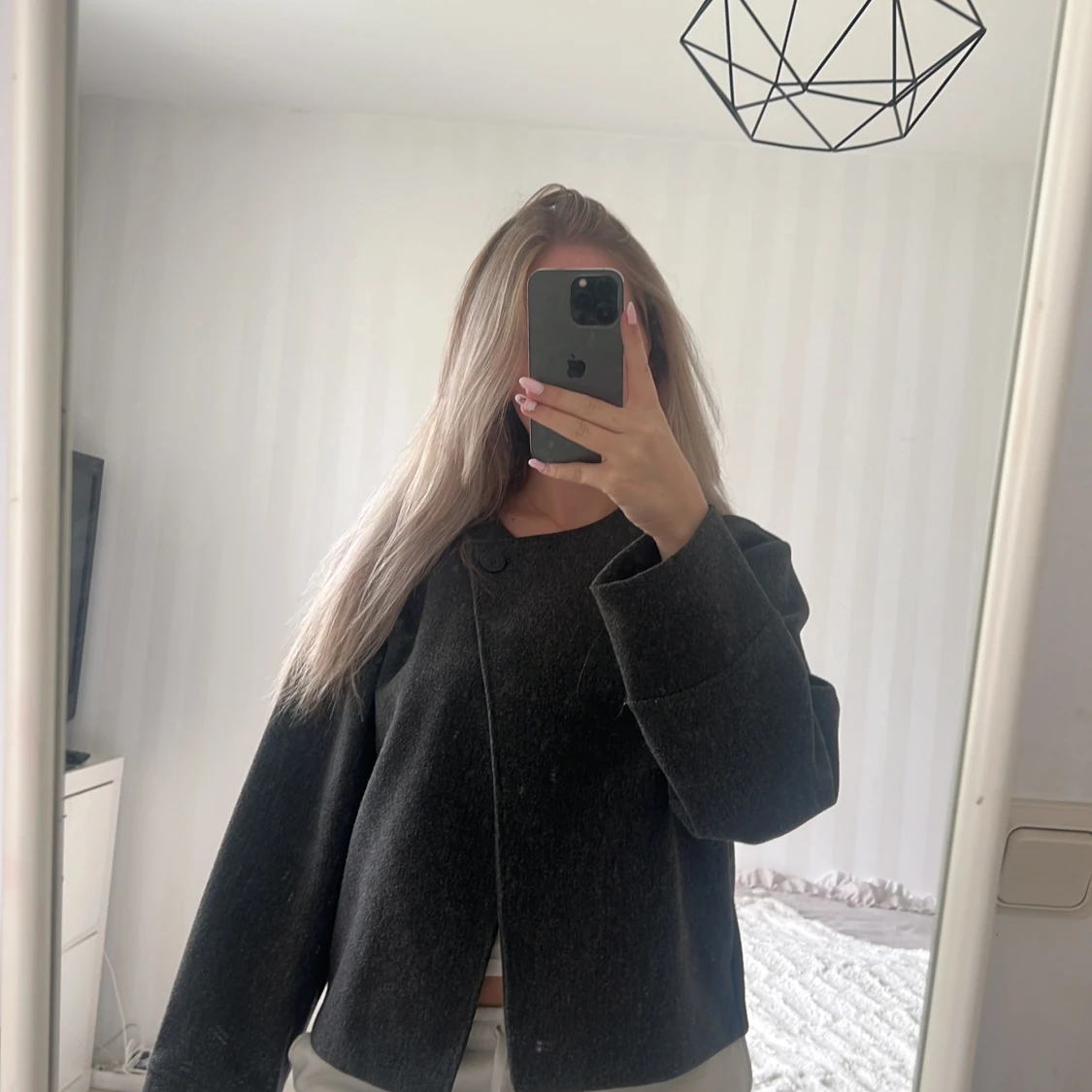 Grå kavajjacka från Gina Tricot