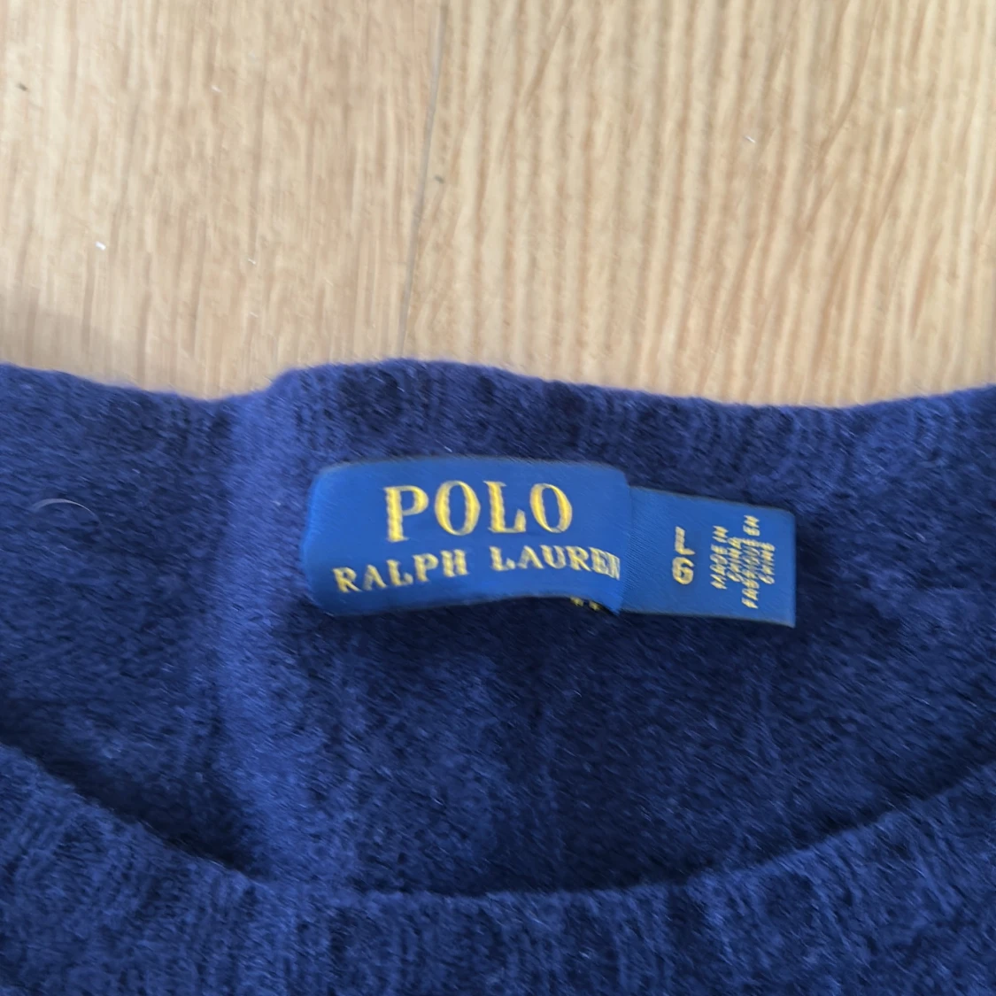 Marinblå kabelstickad tröja Polo Ralph Lauren - 2