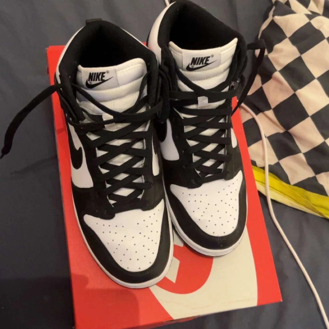 Nike Dunk High Retro svart/vit - 1