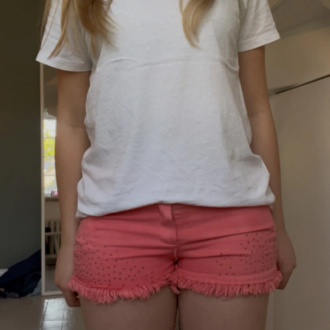 Rosa/korall shorts