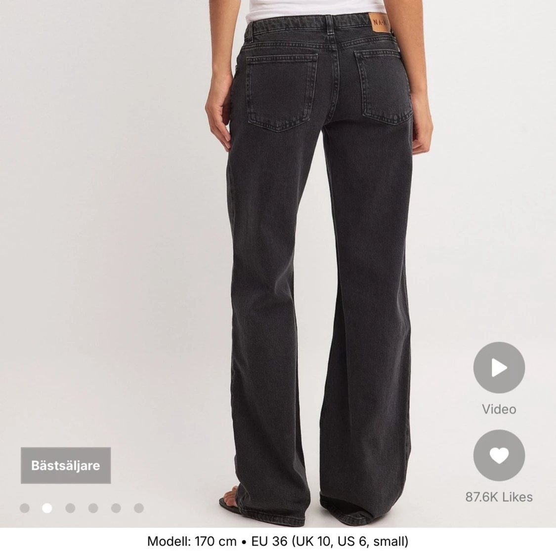 Lågmidjade jeans  - 4